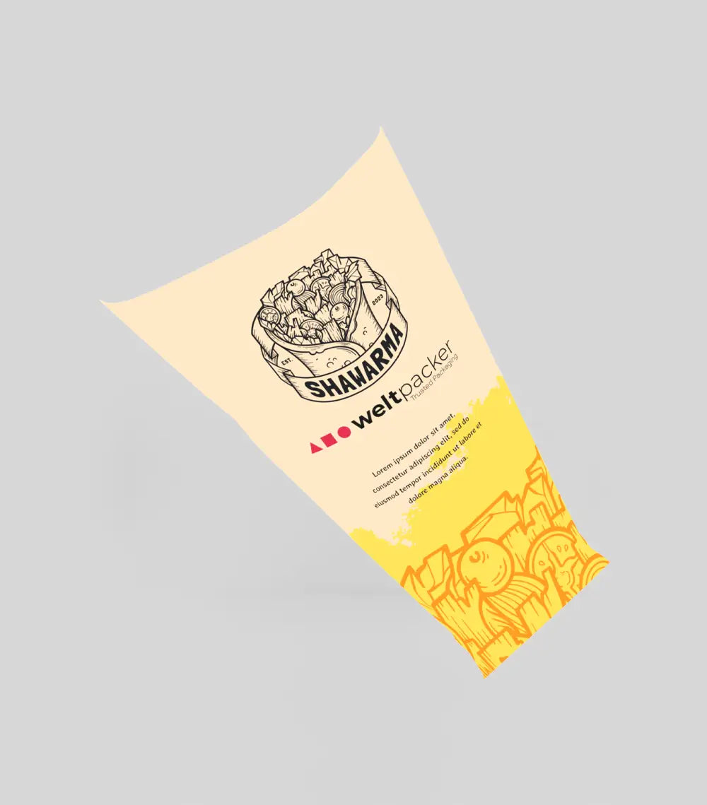 Drehspieß Papier 16x16 cm Kraft Farbe