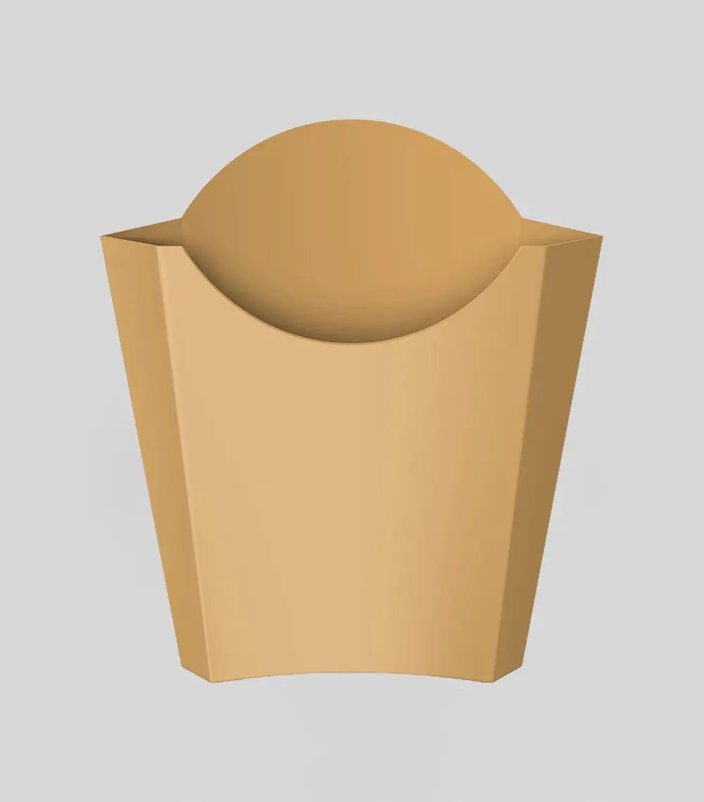 Kartoffelbox Kraft Farbe Packung mit 100 Stück